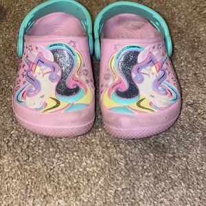 Unicorn crocs